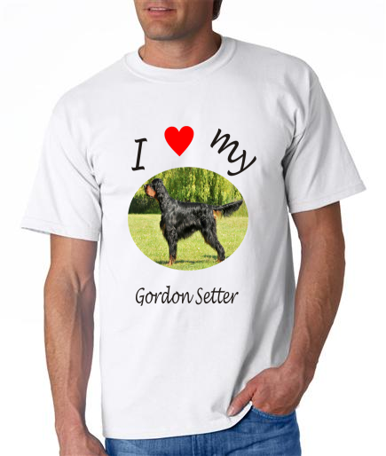 Dogs - Gordon Setter Picture on a Mens Shirt